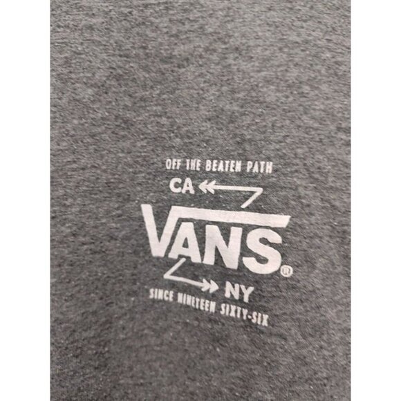 VANS MEN'S‎ OFF THE BEATEN PATH CREW SHORT SLEEVE T SHIRT HEATHER GRAY LARGE - Picture 3 of 6